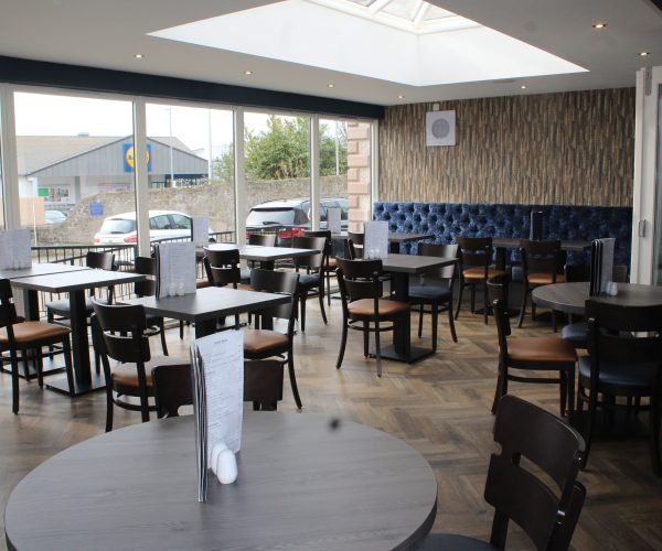Furniture in a restaurant.